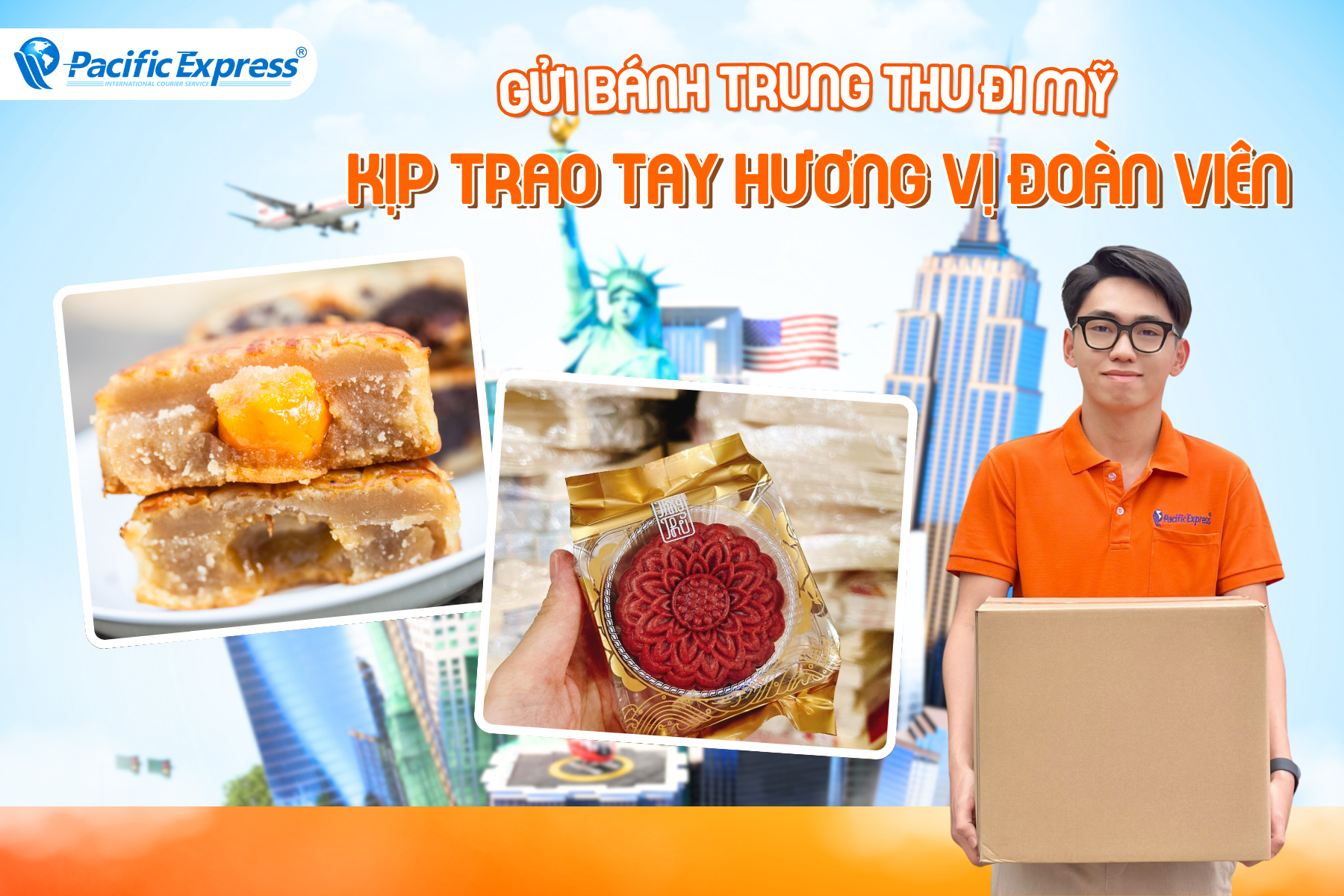 Pacific Express - Gửi bánh trung thu đi Mỹ